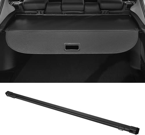 Motoforti Kofferraum ausziehbare Laderaumabdeckung für Mercedes-Benz G-Klasse Heckklappenregal Gepäcksicherheitsschutzschirm, Leinwand, Schwarz Carbonfaser