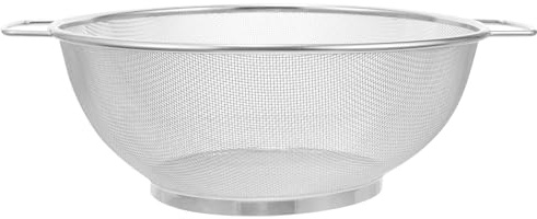 Cabilock Setaccio Per Scolare Ciotola Per Lavare Riso Colino Per Riso Maglia Sottile Colino in Acciaio Resistente Per Cucina