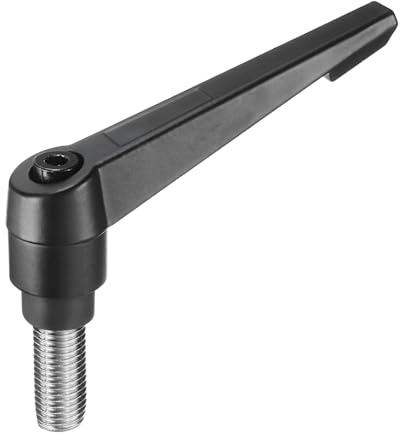 QUARKZMAN Klemmhebel Griff M16 x 35mm Spannhebelgriff Verstellbar 304 Edelstahl Gewindestift Handknöpfe Druckknopf Drehgriffe Bolzen Maschinengriffe für Schweißgeräte Druckgeräte