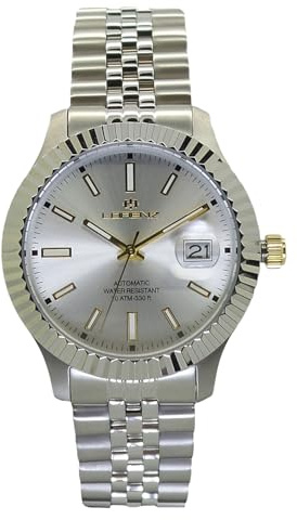 Lorenz Automatic 26128GG Orologio da uomo automatico in acciaio inossidabile sub 100 metri