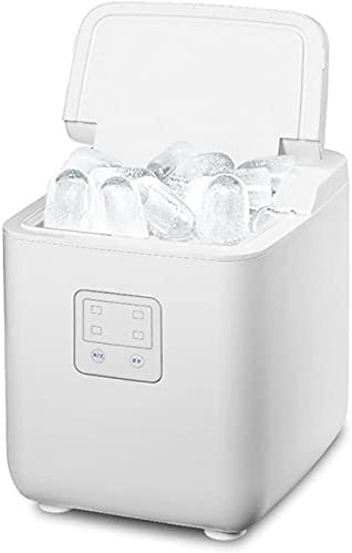 LYDBMYT Máquina de Hielo de Escritorio Máquina de Hielo portátil Máquina de Cubitos de Hielo pequeños Botón táctil Totalmente automática Adecuada para Cocina Restaurante