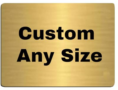 Generic Custom Any Size Brass Plaques Engraved Name Plate for Frame/Display Case/Artwork