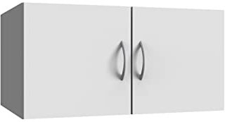 möbelando Schrankaufsatz >MRK Multiraumkonzept< 2-türiger Aufsatz für Drehtürschrank 70cm aus Spanplatte, 70 cm breit, 40 cm hoch, ideal für Flur, Büro, Schlafzimmer & mehr – Made in Germany, zerlegt