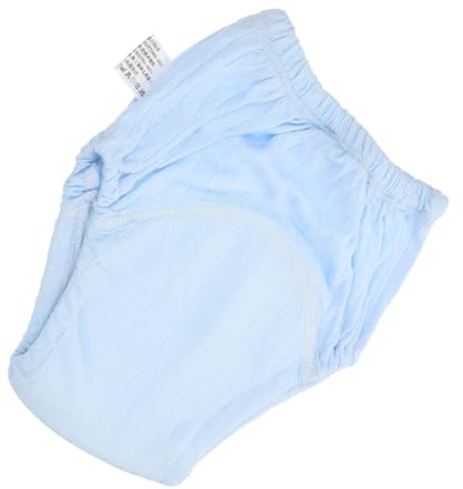 UTHCLO Waschbare Windelhose für Neugeborene und Babys Wiederverwendbar aus Baumwolle Blau Bequem für Alltag
