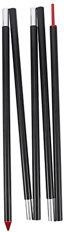 VANZACK Thickened Aluminum Alloy Canopy Rod for Outdoor Camping Sturdy Awning Support Pole Adjustable Height for Tents and Tarps