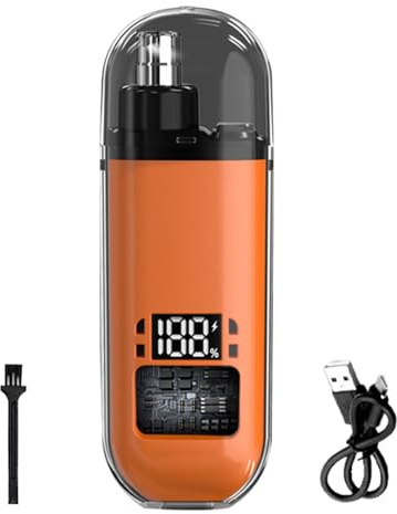 Kixolazr Tagliapeli per Orecchie - Tagliacapelli Elettrico per Uomo,Rasoio Senza Fili con Display Digitale Kit Strumenti Impermeabile per Sopracciglia