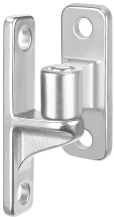Hoite Wall Mount Gate Hinges for Farm Gates, Outdoor One-Piece No-Weld Chain Link Fence Parts with Hinge Pin