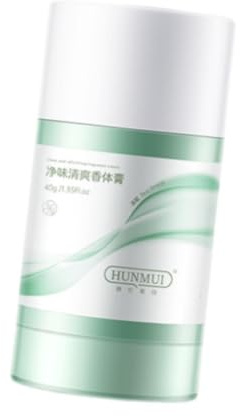 DEVNWIGMO Desodorante en Barra de Perfume Sólido para Mujer, 40 G, Suave, No Irritante, Portátil, Verde