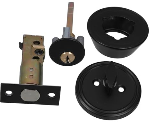 SAFIGLE Serratura Cilindro Singolo in Acciaio Inox per Porta Interna Blocco Deadbolt con Chiave in Rame e Ferro Sicurezza Alta per Porte da Blocco Solido per Uso Commerciale e