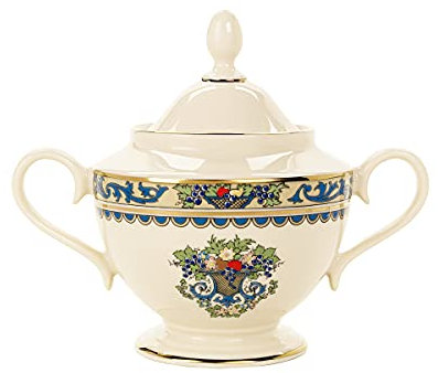 Lenox Otoño gold-banded de porcelana fina 5 piezas del Lugar vajilla de mesa de porcelana, otoño (Autumn), de Lenox Sugar Bowl dorado
