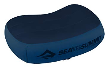 Sea to Summit Aeros Premium Inflatable Travel Pillow, Regular, Navy Blue