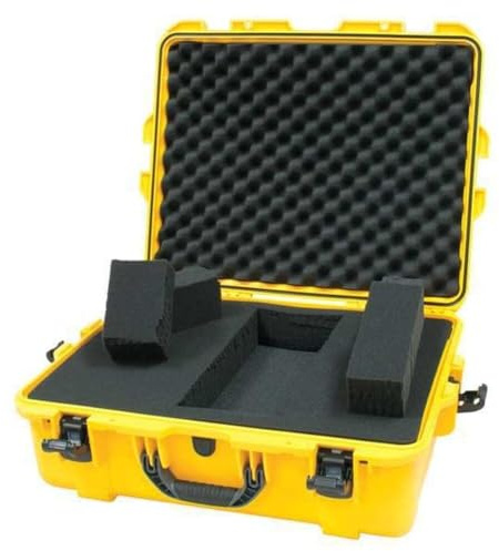 Nanuk 920 wasserdichte Hartschale, Würfelförmiger Schaumstoff, gelb