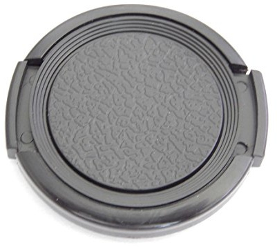 vhbw Universellt objektivlock 39 mm kompatibelt med kamera, DSLR – plast, svart, med sidohandtag