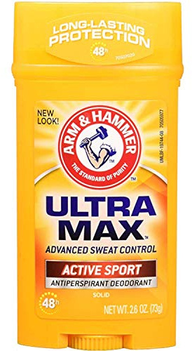 Arm & Hammer Deodorant 2.6oz Solid Ultra Active Sport (Wide) (3 Pack)
