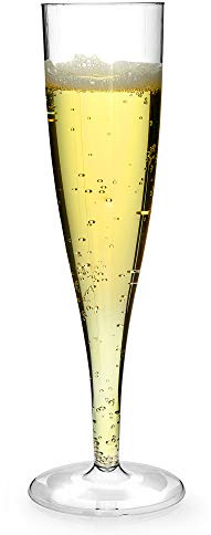Bicchieri da champagne usa e getta, 160 ml, set da 10 pezzi