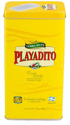 PLAYADITO- Yerbero Mate con paquete yerba mate 500g
