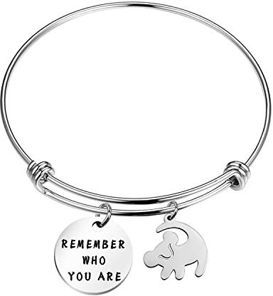 TGBJE Remember Who You Are Bracelet Inspired Bangle Lion Gift for Friend (Lion bangle)