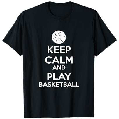 Stai calmo e Gioca a Pallacanestro Maglietta
