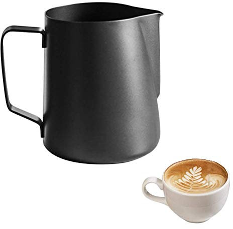 Iwinna Milk Frothing Jug Multifunctional Milk Coffee Frothing Pitcher for Making Cappuccino Espresso