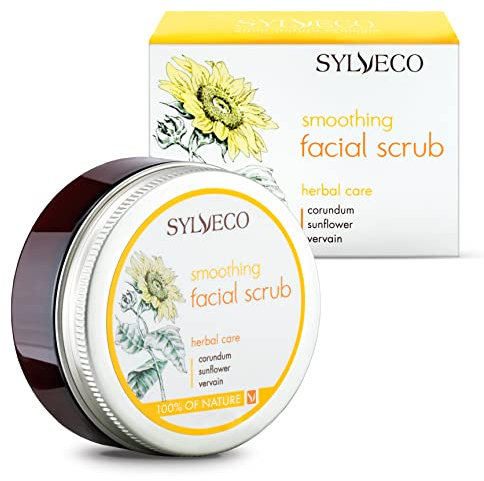 SYLVECO Glättendes Gesichtspeeling 85g - Cremige Peeling Gesicht - Face Scrub Skincare Naturkosmetik für Frauen und Männer