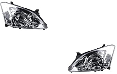 Johns, juego de faros compatible con Toyota Corolla Faros E12 01/02-07/04 H7/H7 juego izquierdo y derecho