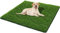 SSRIVER Tappeto Erboso Artificiale per Cani e Erba, Zerbino per Interni ed Esterni, Tappeto Erboso per Cani, Tappetino per Addestramento, Patio, Prato Inglese (XL: 80 x 130 cm