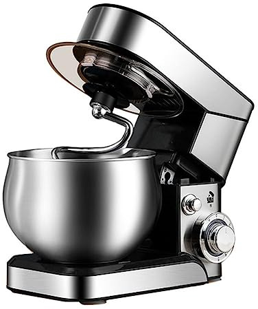 Electric Stand Mixer for Baking with 5L Bowl Tilt-Head Food Mixer with 6 Speeds and Pulse Setting Includes Dough Hook, Whisk, Beater for Mix, Blend, Whip and Knead Kitchen Baking Cakes, Batter, Bread