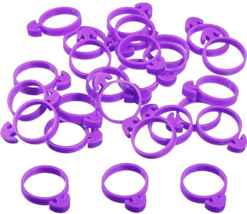 50 Pcs Icing Bag Ties, Silicone Pastry Bag Ties Decoration Bag Ties Reusable Piping Pastry Bag Ties Cake Decorating Clips for Cupcakes Cookie and Pastry Seal
