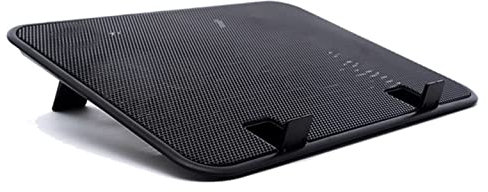 Laptop Cooler Stand Laptop Cooling Fan Laptop Cooling pad 5v Dual Fan USB External Laptop Cooling pad Ultra-Thin Bracket Silent Metal Panel Fan Laptop Cooling Pad Laptop Cooler Pad (Color : Black, S