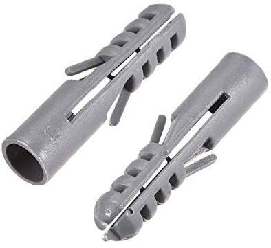 XYWHPGV 12X55mm Bulloni di ancoraggio in plastica Tubo di espansione Colonna Tassello per muro in cemento Fissaggi per telaio Tubo grigio 20 pezzi(13316 c16c4 42a6e 38b63 3b351 68acd