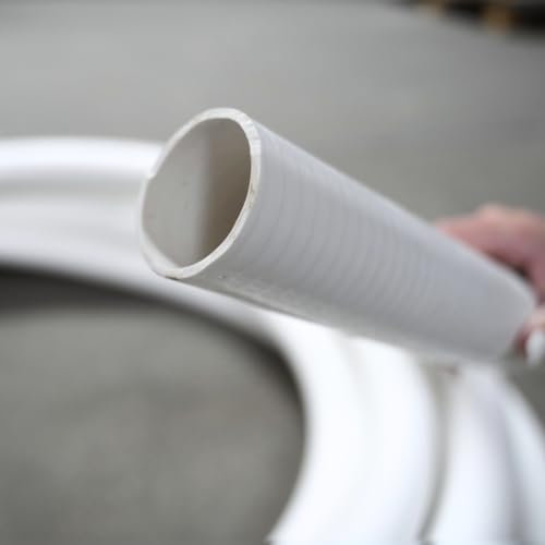 (15 Meter) 1,5 Spiralschlauch Pumpenschlauch Druckschlauch für Pools Whirlpools chlorbeständig Rollenware