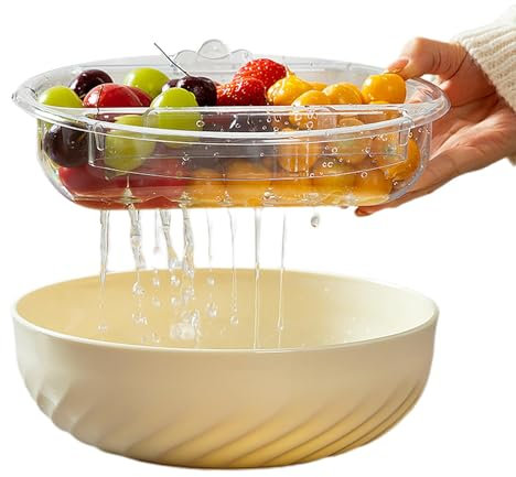 Doppelschale für Nüsse, abnehmbare Obstteller, Snackschalen mit Handyhalterung, Snackbehälter, Nuss-Schale, Snack-Servierschale für Wohnzimmer