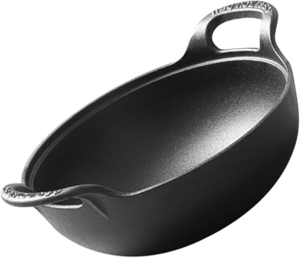 PAMINGONO Olla de Hierro Fundido para Actividades al Aire Libre, Resistente a Altas Temperaturas, con Asas Laterales, Adecuado para Utensilios de Cocina para Picnic y Camping