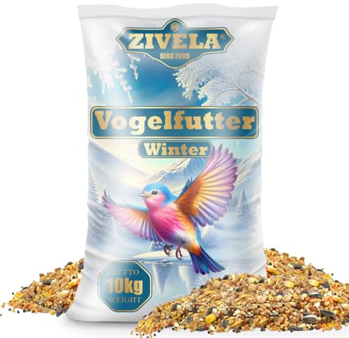 10 kg de nourriture pour oiseaux sauvages d'hiver - Mélange gras de qualité supérieure - Nourriture pour oiseaux sauvages pour les jours froids - 10 kg