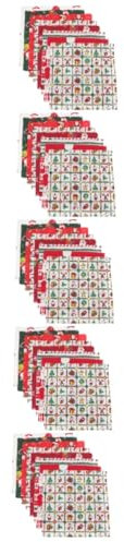 VILLCASE 40 STK Patchwork-Kopf Weihnachtsstoffbündel Weihnachtsquiltquadrate Weihnachtlicher Baumwollstoff Baumwollfabrik Stoff Zum Nähen Von Weihnachten Weihnachtsquiltstoff Baumwolle