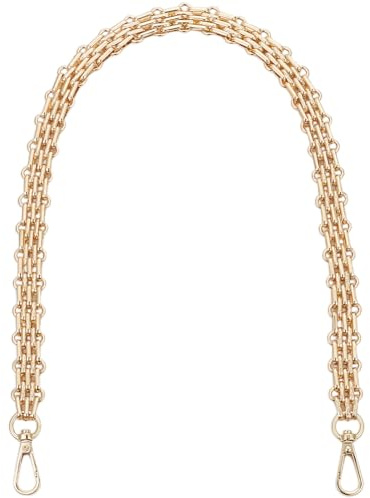 Beebeecraft 60cm Correa de Cadena Dorada para Bolso Metal