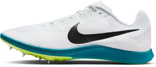 Nike Herren Zoom Rival Distance Track & Field Langstrecken-Spikes Leichtathletik-Schuh, White/Black-Bright Spruce-Vapor Green, 39 EU