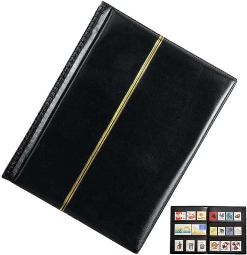 Zghhc Briefmarkenalbum, 20 Blatt, Briefmarken-sammelalbum, Leere Briefmarken-aufbewahrungssammlung, Organisieren Sie Die Album-sammlungs-aufbewahrungsmappe