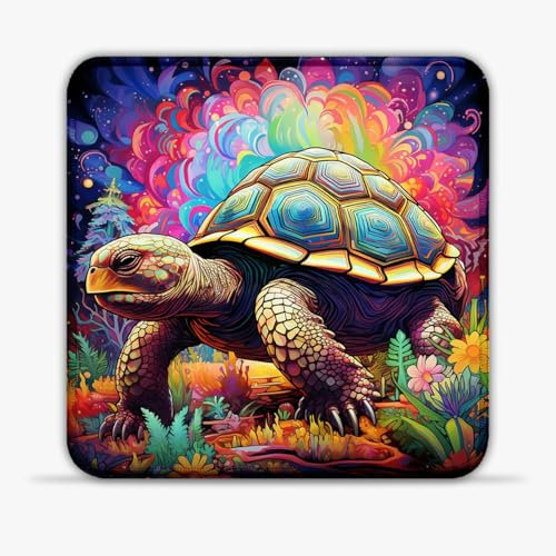 Tappetino per mouse da gioco multicolore Terrapin (30 x 30) cm 11,81 (in) Tappetino per mouse da gioco, base in silicone antiscivolo, compatibile con mouse laser e ottici