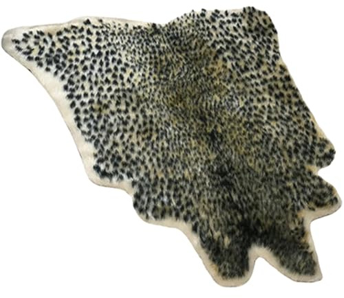 Peakjune Kuhfell Teppich echt,Kuhfell Teppich kunstfell,Rinderfell Teppich,Faux Hide Area Rug,Kuhfell Rutschfester Kunstfell Teppich,rutschfest,Für Wohn- und Schlafzimmer