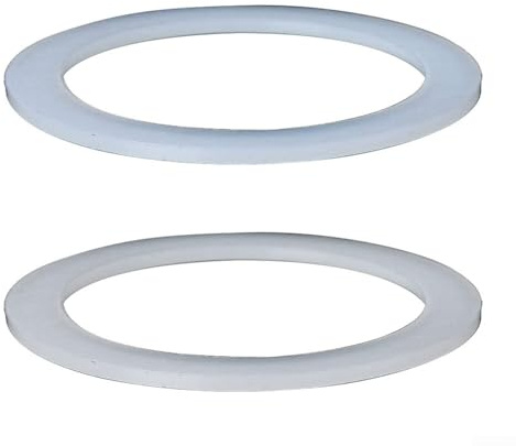 Silikondichtung für Ringe für Espressokannen, 2 Stück, kompatibel mit 2, 4, 6, 9 Tassen, Kaffeekannen, flexibel und einfach zu ersetzen (4 Tassen Innendurchmesser 4,9 cm Außendurchmesser 6,2 cm)