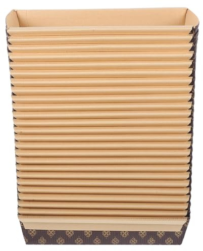 PACKOVE Piattini per Pane Rettangolari a Forma di Barca in Carta Ondulata Resistente e Antiolio, Confezione da 26 Pezzi per Cucina e Panificazione Casalinga