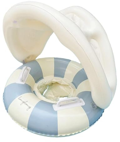 Flotador para Bebe con Sombrilla Bloquea, Inflables para Bebé De 0 A 4 Años
