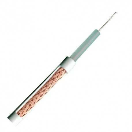 Cavo coassiale RG59 - Video - Bobina da 100 metri - Diametro esterno 6.0 mm - Poche perdite