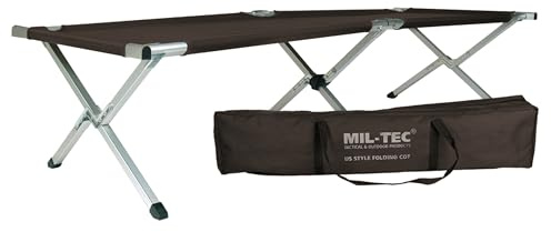 Mil-Tech Unisex – vuxen fältsäng-14402002 fältsäng, svart, en storlek