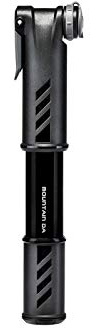 Topeak Mountain DA Bike Pump – Dual-Action Compact Aluminum Pump for MTB & Fat Bike Tires, 60 PSI High Volume Inflation with Dust Cap, Side Mount Bracket & Universal Valve Compatibility