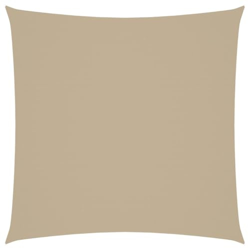 vidaXL Toldo de Vela Cuadrado Tela Oxford Beige 6x6 m