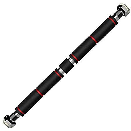 Samnuerly Klimmzugstange Türrahmen Reckstange, Tragbarer Pull-Down-Hebel, Brustmuskel Bauchmuskel Oberkörper Home Gym, 2 Größen, 65-115 cm (83)