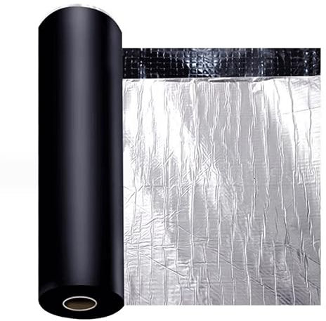Schuppen Dachpappe Selbstklebend, Gartenhäuser Dachabdichtung Bitumen, Selbstklebende Dachfolie Dachbahn, Dachfolie Aluminium Selbstklebende Folie, für Schuppen, Carports und Mehr (Size : 1x15m)