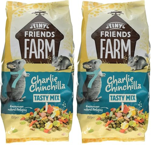 Supreme Petfoods Tiny Friends Farm Charlie Chinchilla Tasty Mix 850g may vary (Pack of 2)